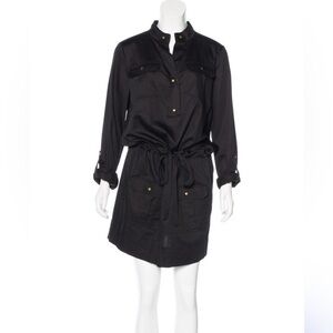 Diane Von Furstenberg DVF Black Cargo Cotton Dress